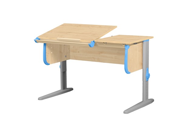 Детский стол-трансформер 1/75-40 (СУТ.25) Бежевый/Серый/Ниагара в Магадане - изображение