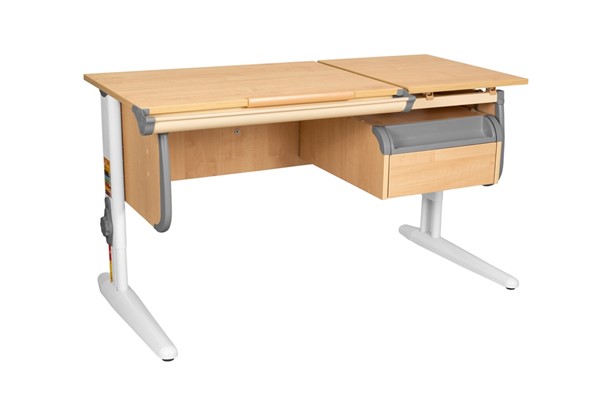 Растущий стол 1/75-40 (СУТ.25) + Tumba 1 Бежевый/Белый/Серый в Магадане - изображение