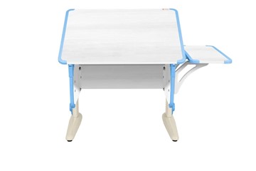 Детский стол-трансформер 4/75 (СУТ.41) + Polka_b 4/550 Рамух белый/бежевый/ниагара в Магадане