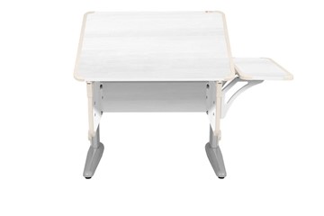 Детский стол-трансформер 4/75 (СУТ.41) + Polka_b 4/550 Рамух белый/серый/бежевый в Магадане