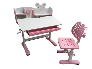 Растущая парта + стул Carezza Pink FUNDESK в Магадане - предосмотр 4