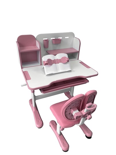 Стол растущий и стул Vivo Pink FUNDESK в Магадане - изображение 2