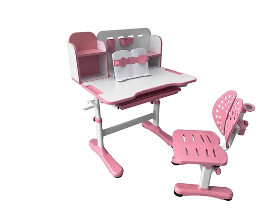 Стол растущий и стул Vivo Pink FUNDESK в Магадане - изображение