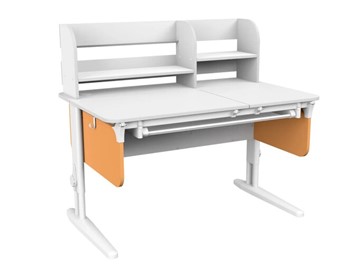 Детский стол-трансформер Lp/70-45 (СУТ.62 PRO) белый/белый/оранжевый в Магадане - предосмотр 1