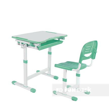 Парта растущая + стул Piccolino Green в Магадане - изображение
