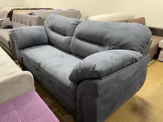 Прямой диван Шарлотта 3 Antares 13 иск. замша в Магадане - изображение
