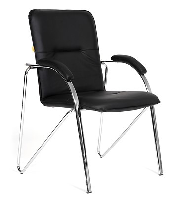 Офисное кресло CHAIRMAN 850 Экокожа Terra 118 черная в Магадане - изображение