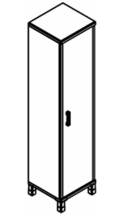 Шкаф для одежды Born В-702.1 L/R 475х450х2054 мм в Магадане - изображение