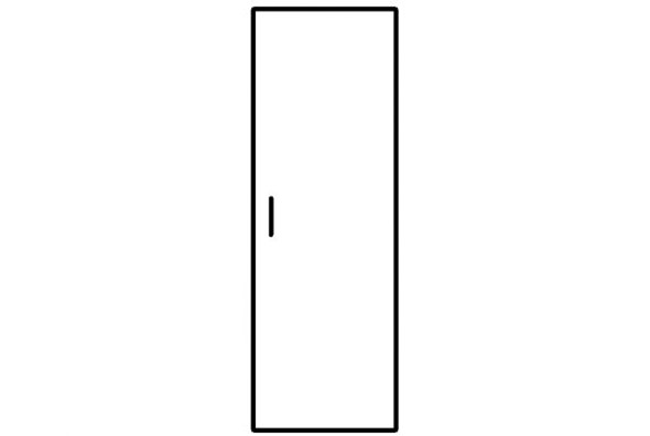 ДГ-1 Дверь гардероба ГБ-1 514х18х1900 мм в Магадане - изображение
